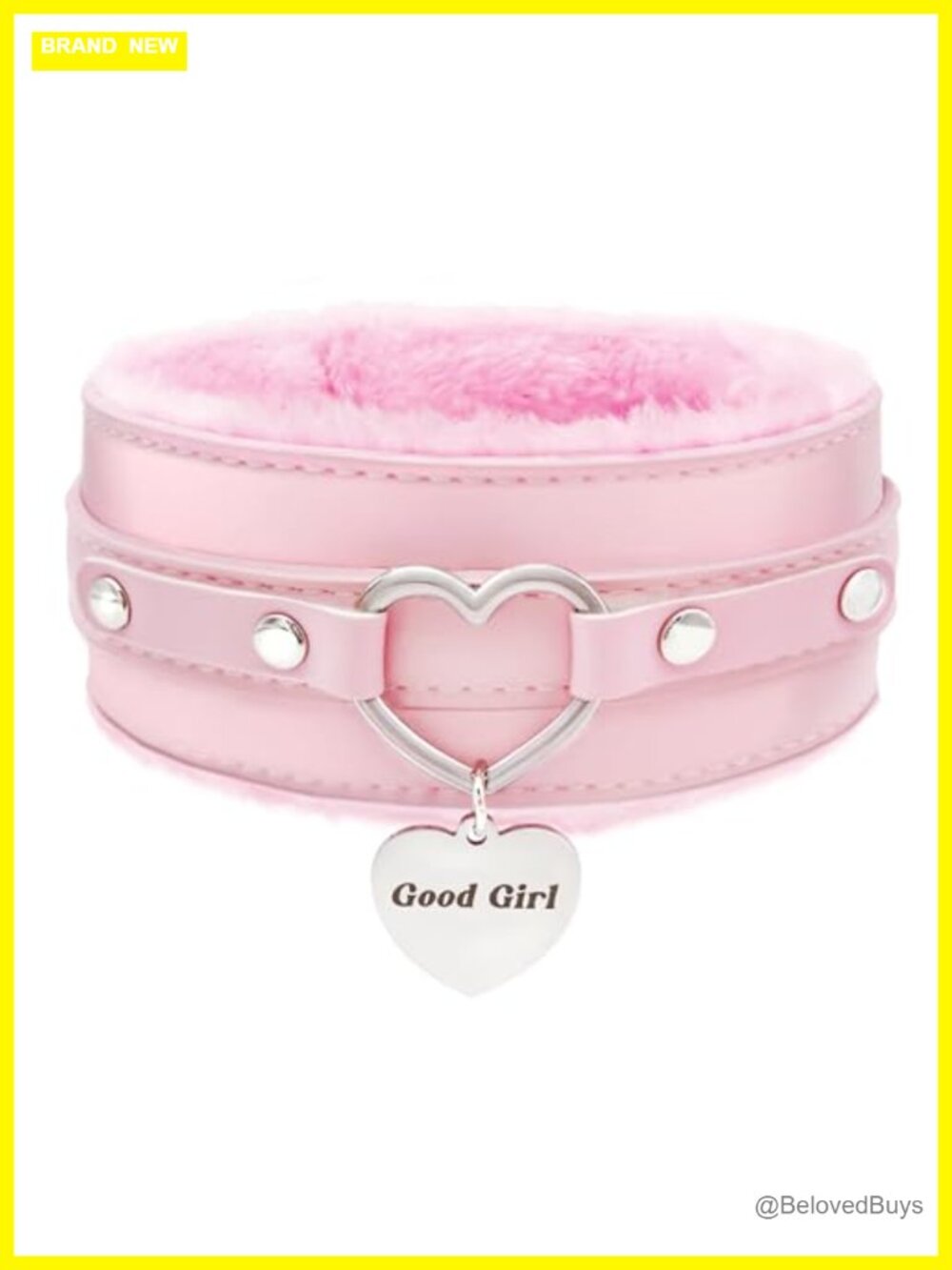 Handmade Faux Leather Choker with Engraved Heart Pendant